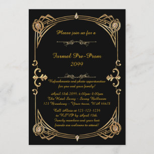 Invitation pré-bal, Pré bal, Quinceanera, Sweet16