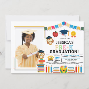 Invitation pré-K Photo Graduation