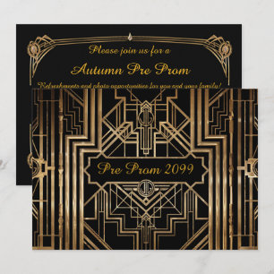 Invitation pré-prom, Quinceanera, Gatsby V3