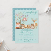 Precious Woodland Animals Baby Shower