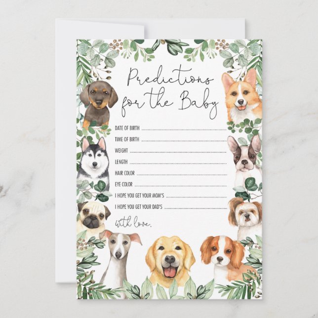 Invitation Prédictions de Chien de Chien de Chien de Chien de (Devant)