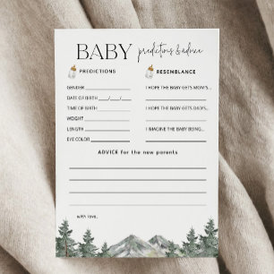 Invitation Prédictions et conseils sur le Baby shower des mon