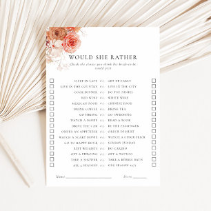 Invitation Préférerait-Elle Chuter Floral Jeu De Douche Maria