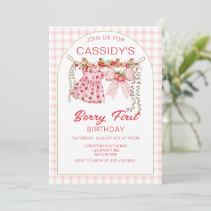 Invitation Premier anniversaire de Berry, 1er anniversaire, F
