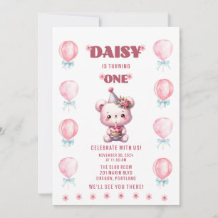 Invitation Premier anniversaire de Daisy