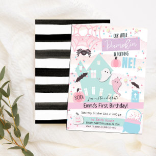 Invitation Premier anniversaire de Little Pumpkin Halloween P