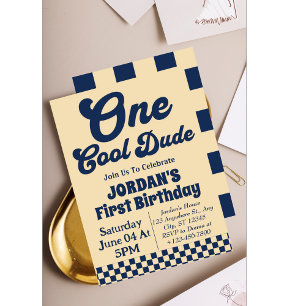 Invitation Premier anniversaire de One Cool Dude