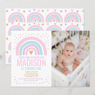 Invitation Premier anniversaire de Rainbow