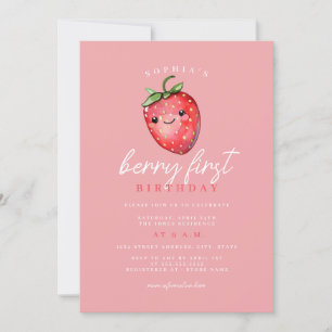 Invitation Premier anniversaire de Strawberry Berry 
