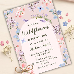 Invitation Premier anniversaire de Wildflower