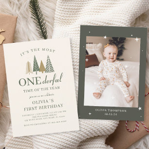 Invitation Premier anniversaire de Winter Onederland