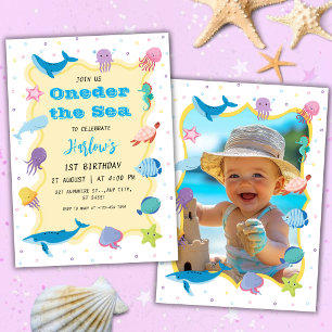 Invitation Premier Anniversaire d'Oneder the Sea avec Photo