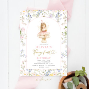 Invitation Premier Anniversaire Fée