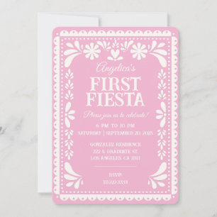 Invitation Premier anniversaire Fiesta Papel Picado Invitatio