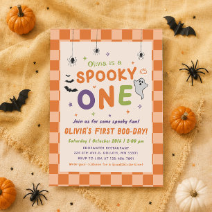 Invitation Premier anniversaire Halloween Spooky One Boo-Day