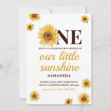 Premier anniversaire Little Sunshine Tournesol per