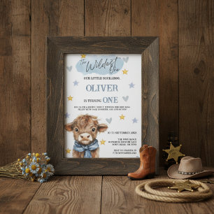 Invitation Premier Anniversaire Wild West • Thème Little Buck