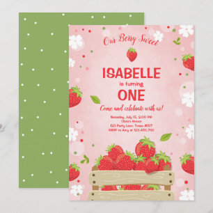 Invitation Premier fruit d'été d'invitation d'anniversaire de
