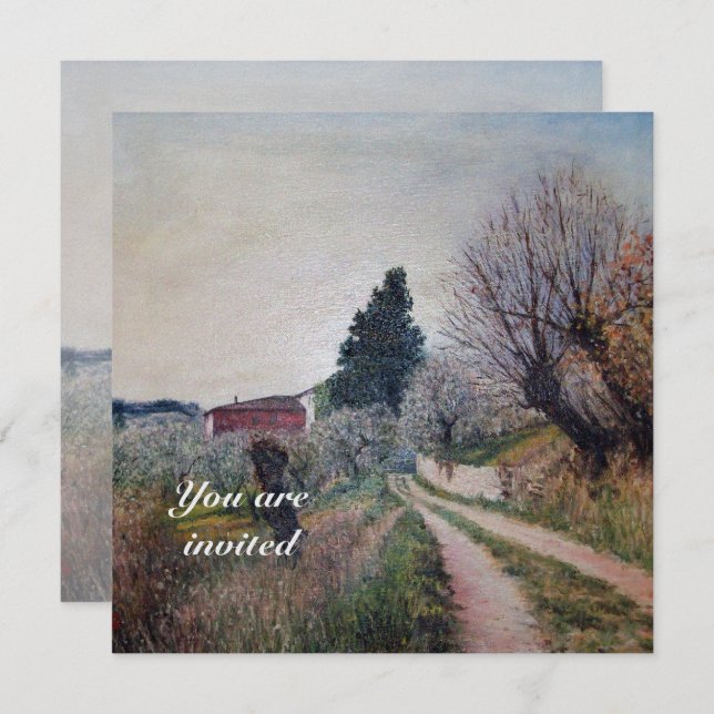 INVITATION PREMIER PRINTEMPS EN PAYSAGE TOSCANE (Devant / Derrière)