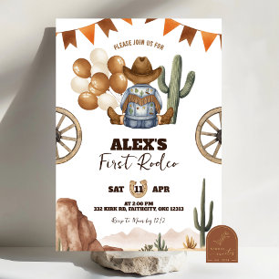 Invitation Premier Rodéo de Cow-boy Mexicain Espagnol de l'Ou