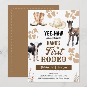 Invitation Premier Rodéo Occidental Anniversaire