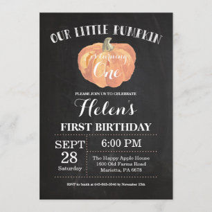Invitation Premier tableau d'invitation d'anniversaire de