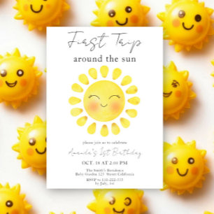 Invitation Premier Tour Autour Du Soleil Enfants 1er Annivers