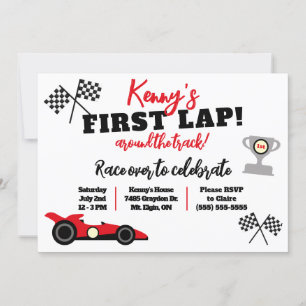 Invitation Premier Tour de Circuit, Anniversaire des Enfants
