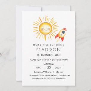 Invitation Premier voyage autour du soleil