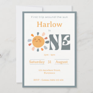Invitation Premier voyage autour du soleil