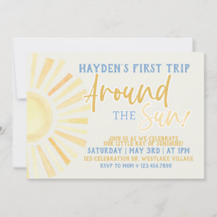 Invitation Premier voyage autour du soleil, Premier Anniversa