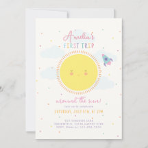 Premier Voyage Autour Du Sun Girl 1er Anniversaire