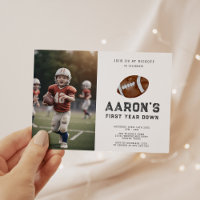 Première année de football bas photo 1er anniversa