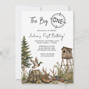 Invitation Première chasse pour le premier anniversaire