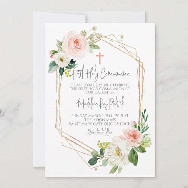 Invitation Première communion (Devant)