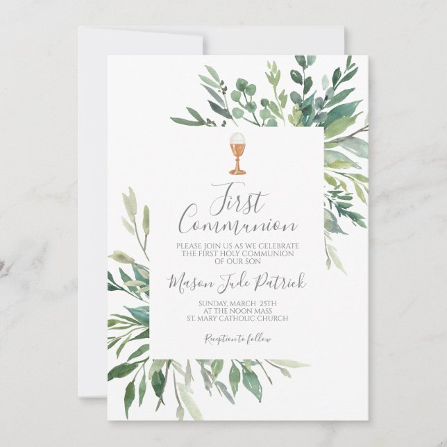 Invitation Première communion (Devant)