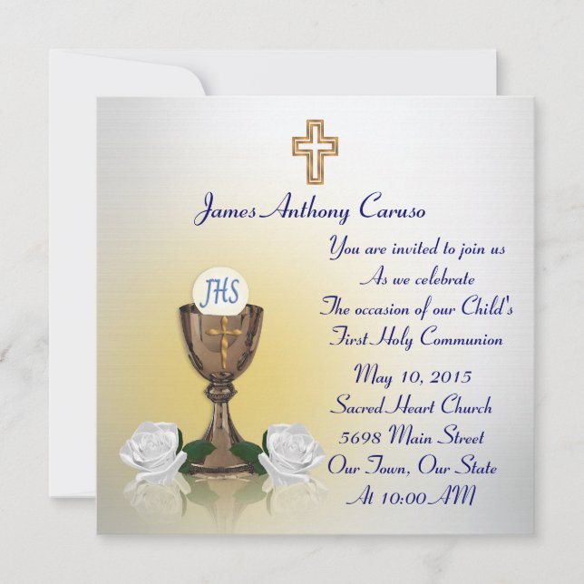 Invitation Première communion (Devant)