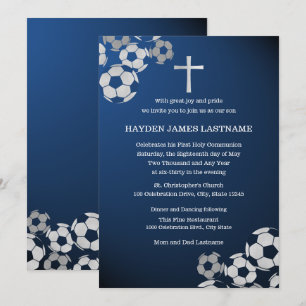 Invitation Première communion de football
