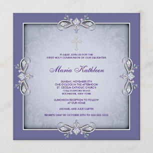 Invitation Première communion des filles de la Croix de Damas
