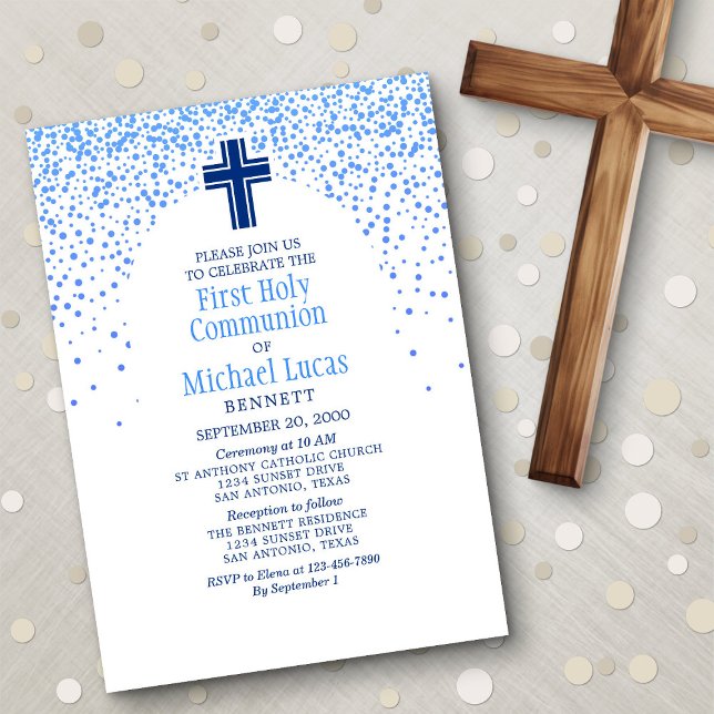 Invitation Première communion des garçons (Créateur téléchargé)