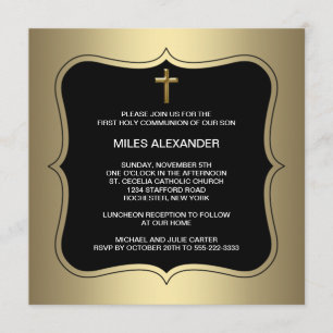 Invitation Première communion des garçons de la Croix-Noire d