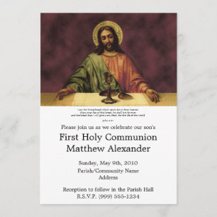 Invitation Première communion du pain vivant