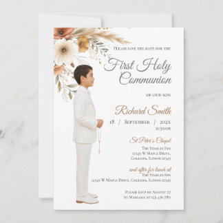 Invitation Première Communion Garçon
