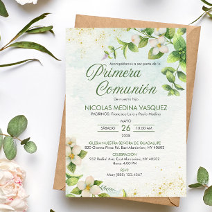 Invitation Première Communion Garçons Filles Commu