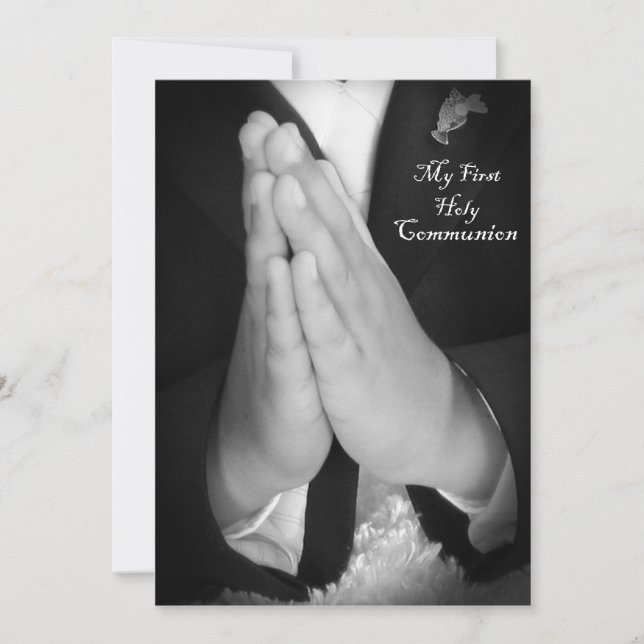 Invitation Première communion sainte 6 (Devant)