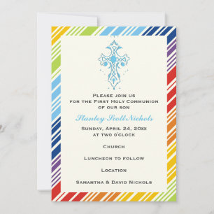Invitation Première Communion Sainte / Baptême / Confirmation
