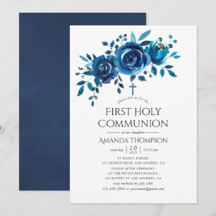 Invitation Première communion sainte de la Marine et de la Fl