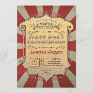 Invitation Première communion sainte du carrousel
