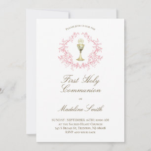 Invitation première crête rose