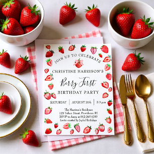 Invitation Première fête d'anniversaire de Berry 1er annivers